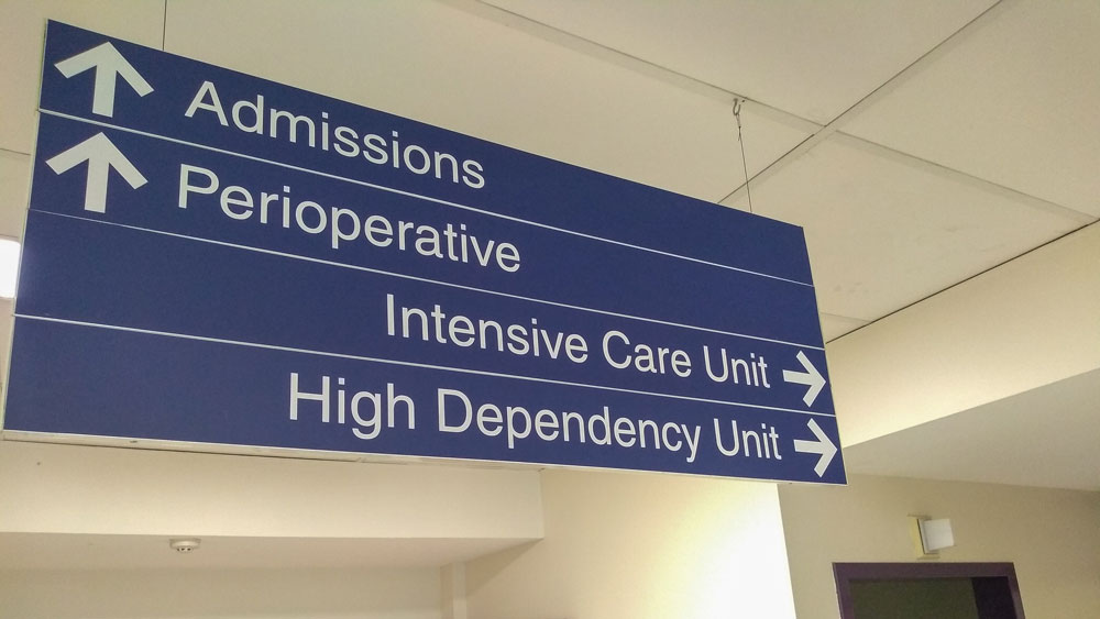 indoor signage hospital